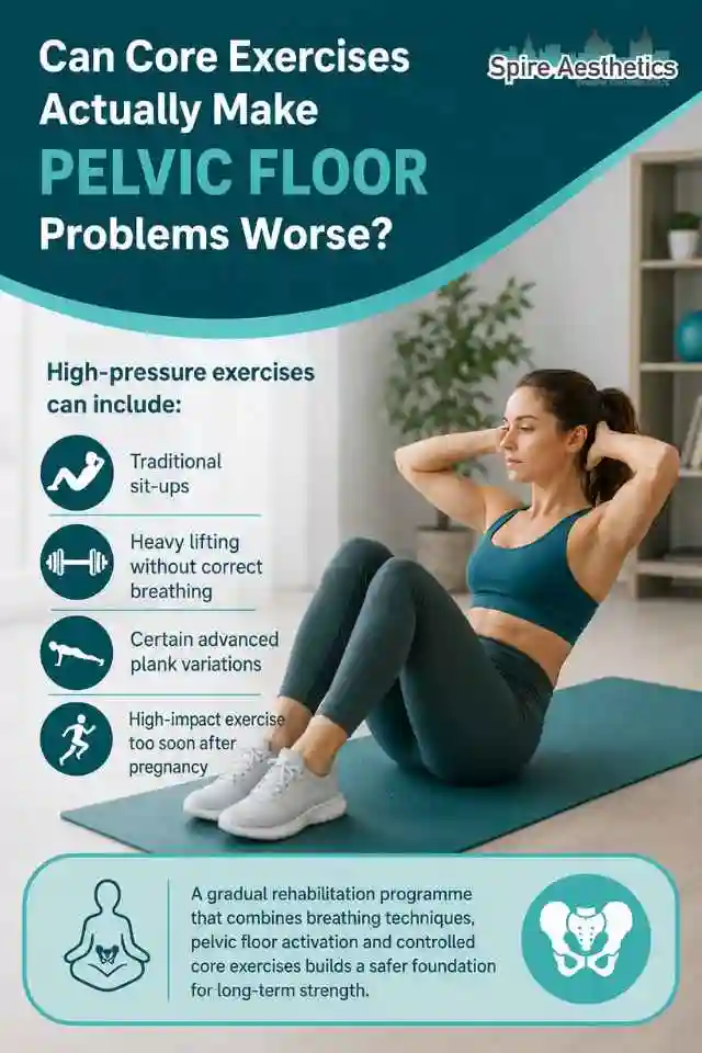 Can Strengthening Your Core Alone Actually Make Pelvic Floor Problems Worse Wrexham?
